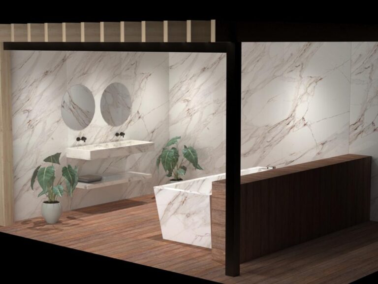 Render porcelanico gran formato